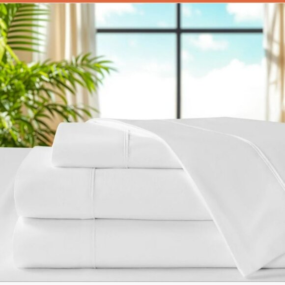 100% Cotton high thread-count sheet set Queen Size - Picture 2 of 5